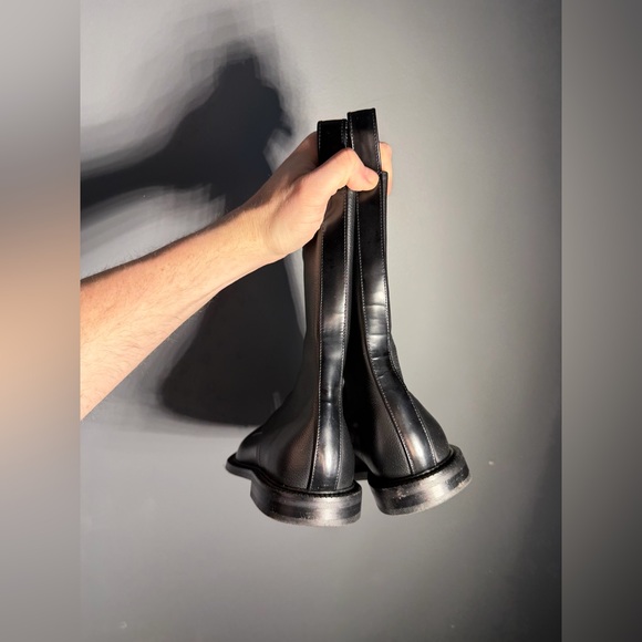 Inch2 Leather Combat Boots Size EU 38 - Picture 2 of 6